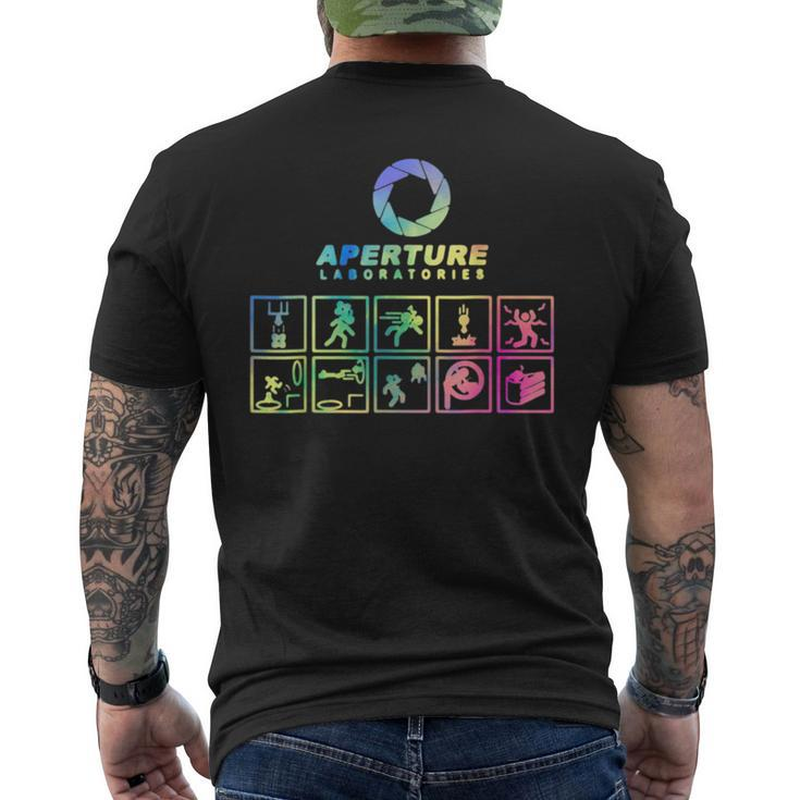Portal Aperture Science Laboratories Video Game Me Tie Dye  Mens Back Print T-shirt