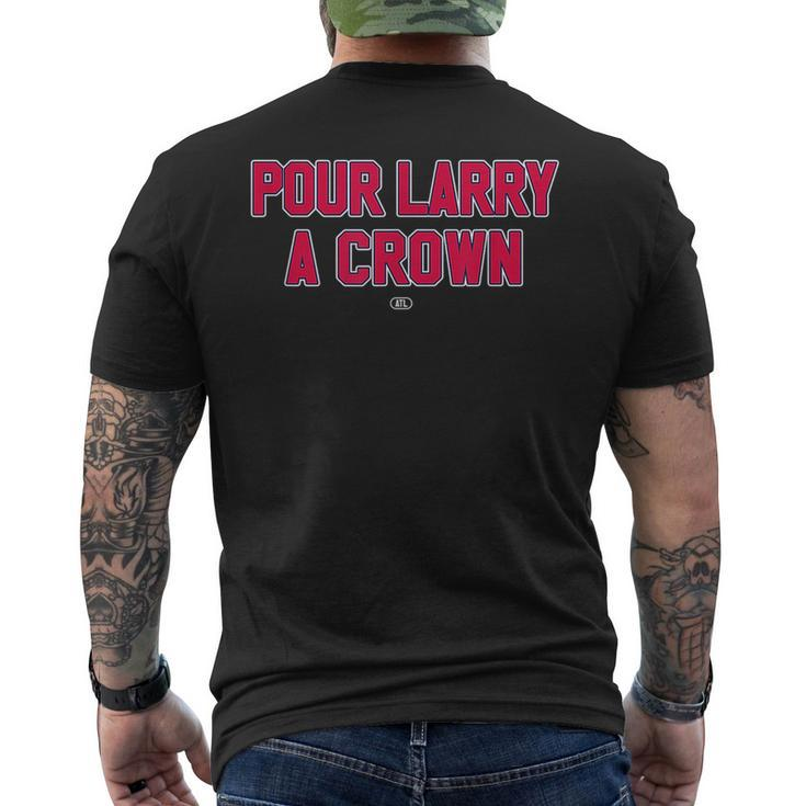Pour Larry A Crown Funny Home Run Celebration  Mens Back Print T-shirt