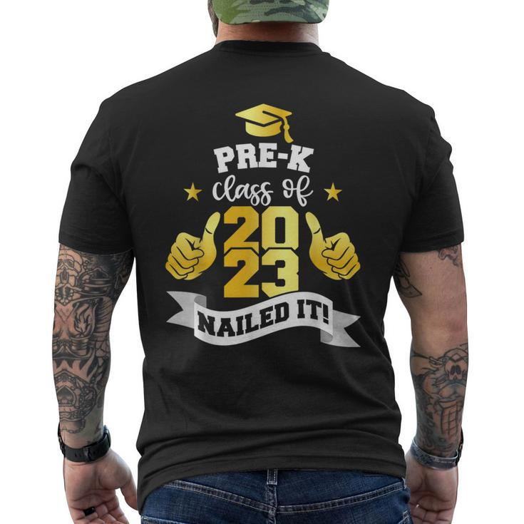 Pre-K Class Of 2023 Nailed It  Toddler Kids Graduation  Mens Back Print T-shirt