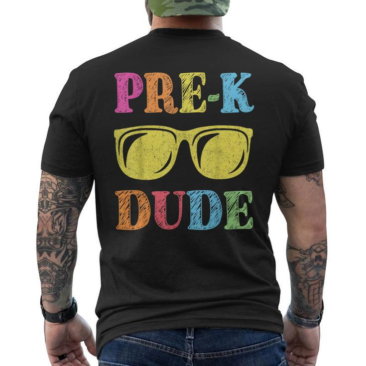 Pre-K Dude Back To School First Day Of Preschool Men's T-shirt Back Print