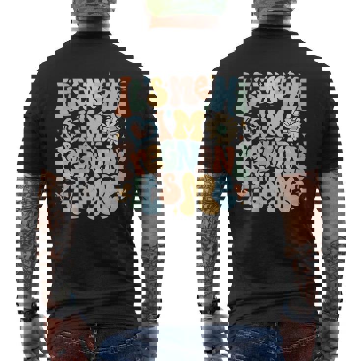 Pregnancy Announcement Its Me Hi Im Pregnant Its Me Mens Back Print T-shirt