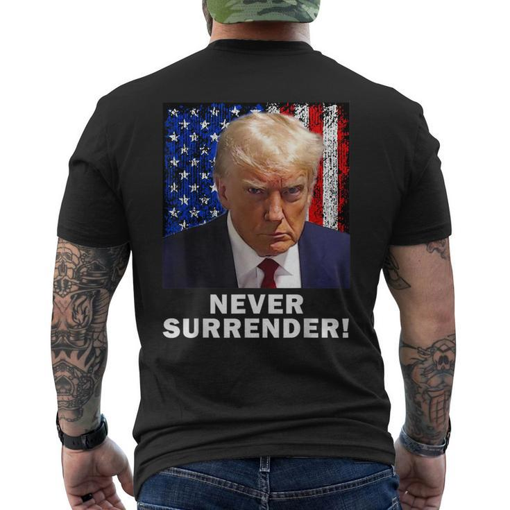 President Legend Trump 2024 -Shot Never Surrender Men's T-shirt Back Print