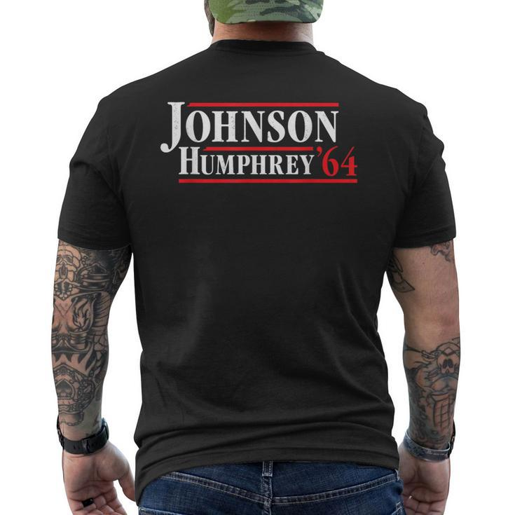 President Lyndon B Johnson 1964 Retro 4Th Of July Men's T-shirt Back Print