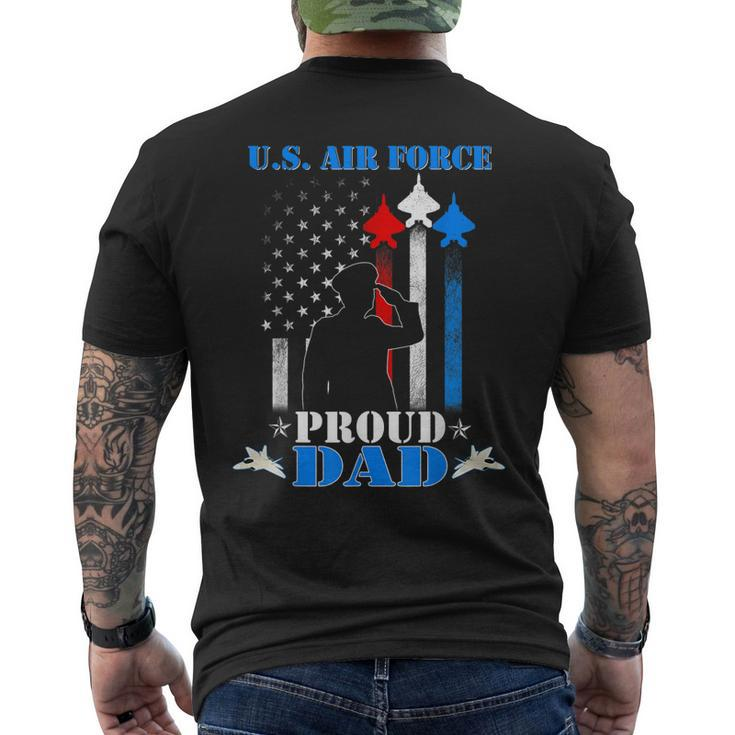 Pride Military Family Proud Dad Us Air Force Men's Back Print T-shirt