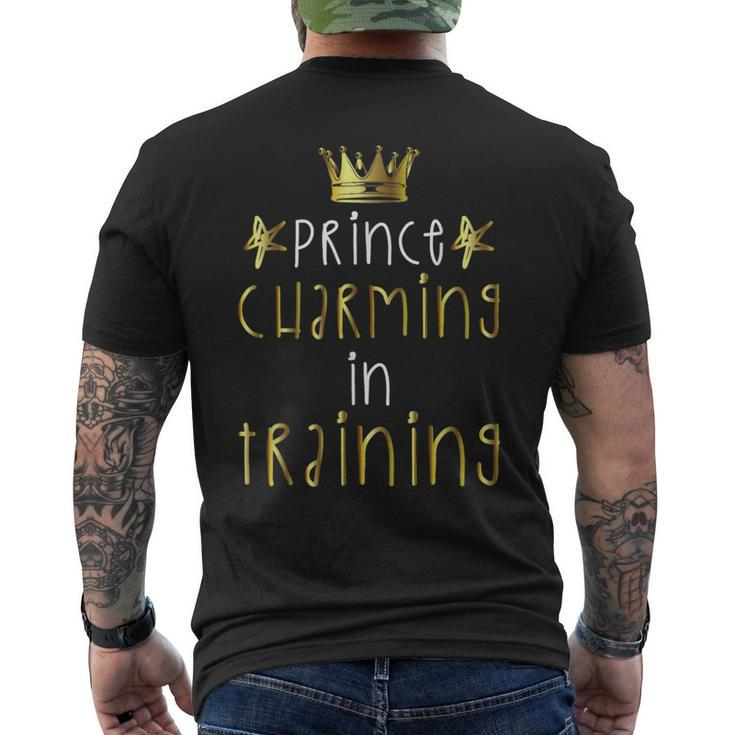 Prince Charming In Training Hero Halloween Lazy Costume Gift Mens Back Print T-shirt