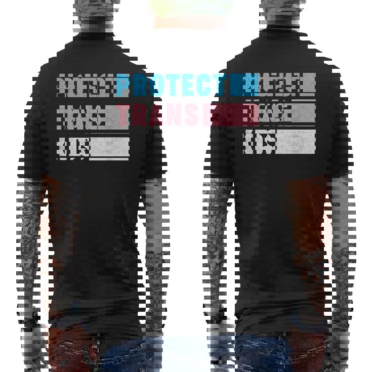 Protect Trans Kids Say Gay Pride Month Support Lgbt  Mens Back Print T-shirt