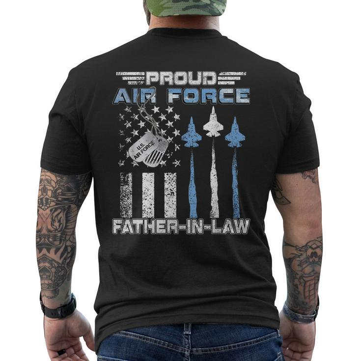 Proud Air Force Fatherinlaw Us Air Force Graduation Gift Mens Back Print T-shirt