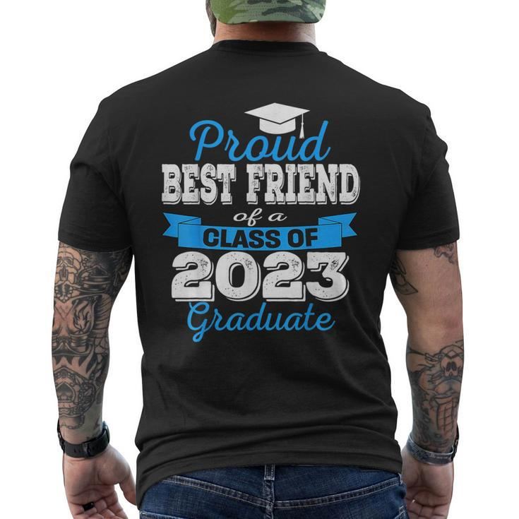 Proud Best Friend Of 2023 Graduate Awesome Family College Mens Back Print T-shirt