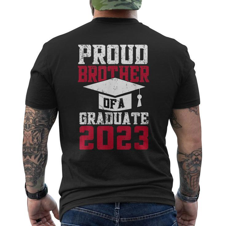 Proud Brother Of A Graduate Graduate 2023 Graduation Men's Back Print T-shirt