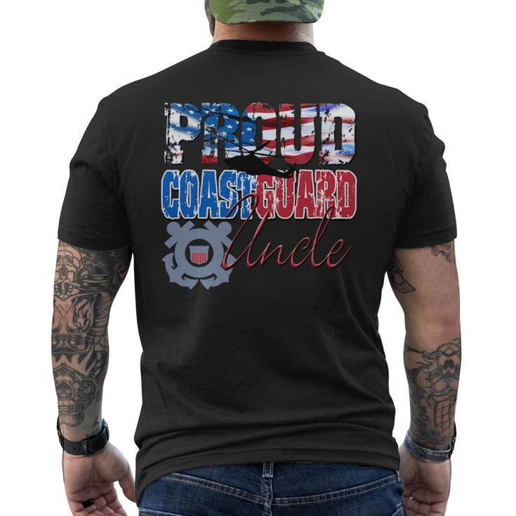 Proud Coast Guard Uncle Patriotic  Men Patriotic Funny Gifts Mens Back Print T-shirt