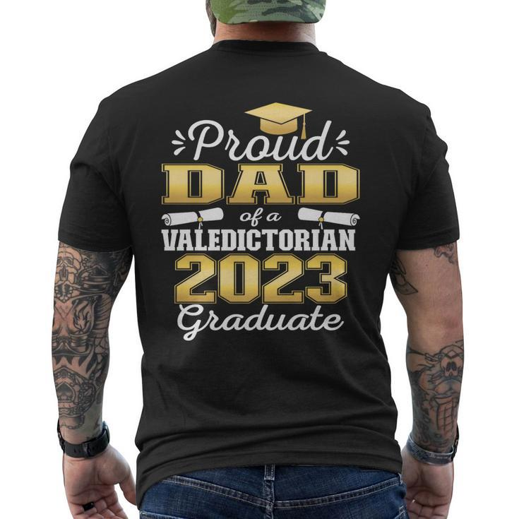 Proud Dad Of 2023 Valedictorian Class 2023 Graduate Men's Back Print T-shirt