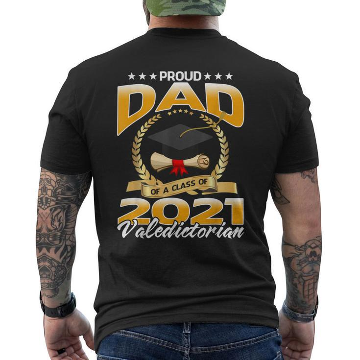 Proud Dad Of A Class Of 2021 Valedictorian Men's Back Print T-shirt