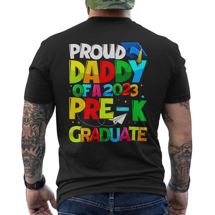 Proud Daddy Of A Class Of 2023 Prek Graduate Men's Back Print T-shirt