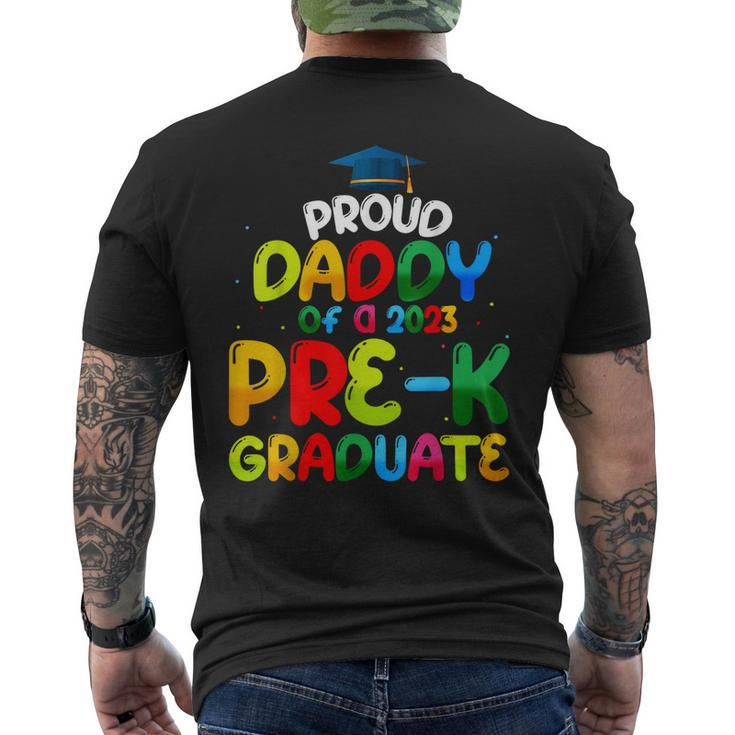 Proud Daddy Of Preschool Graduate 2023 Prek Graduation Men's Back Print T-shirt