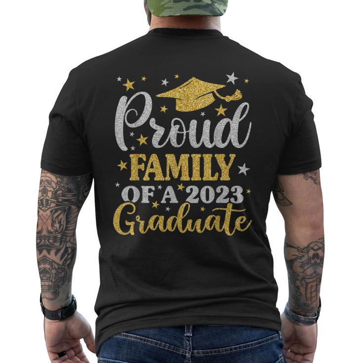 Proud Family Of A 2023 Graduate Senior 23 Family Graduation  Mens Back Print T-shirt