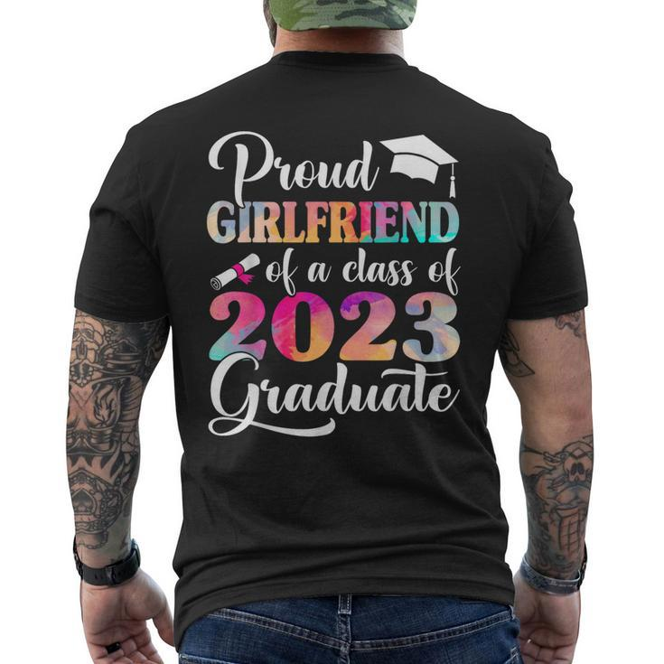 Proud Girlfriend Of A Class Of 2023 Graduate Tie Dye Men's Back Print T-shirt
