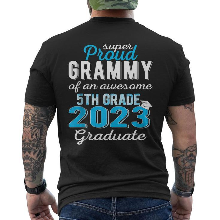 Proud Grammy Of 5Th Grade Graduate 2023 Family Graduation Men's Back Print T-shirt