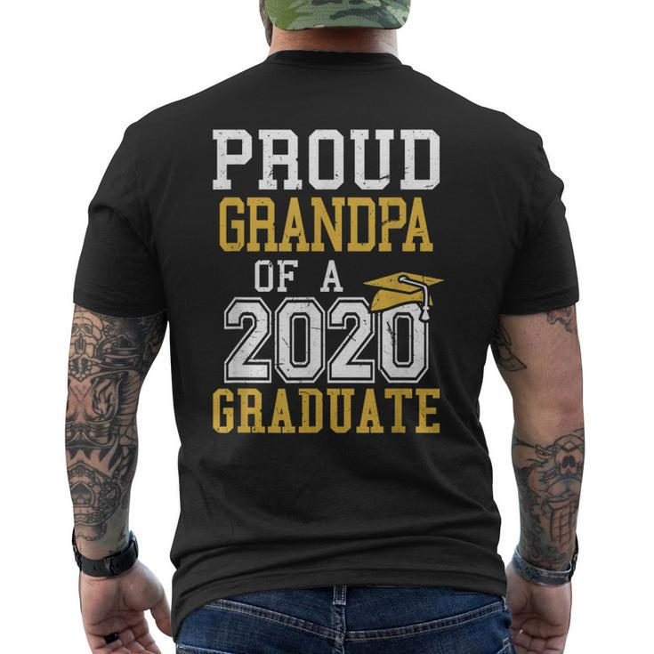Proud Grandpa Of A Class Of 2020 Graduate Senior Grandfather Men's Back Print T-shirt