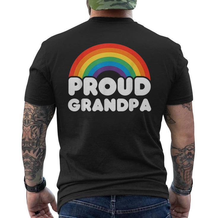 Proud Grandpa Lgbt Flag Gay Pride Lgbtq  Mens Back Print T-shirt