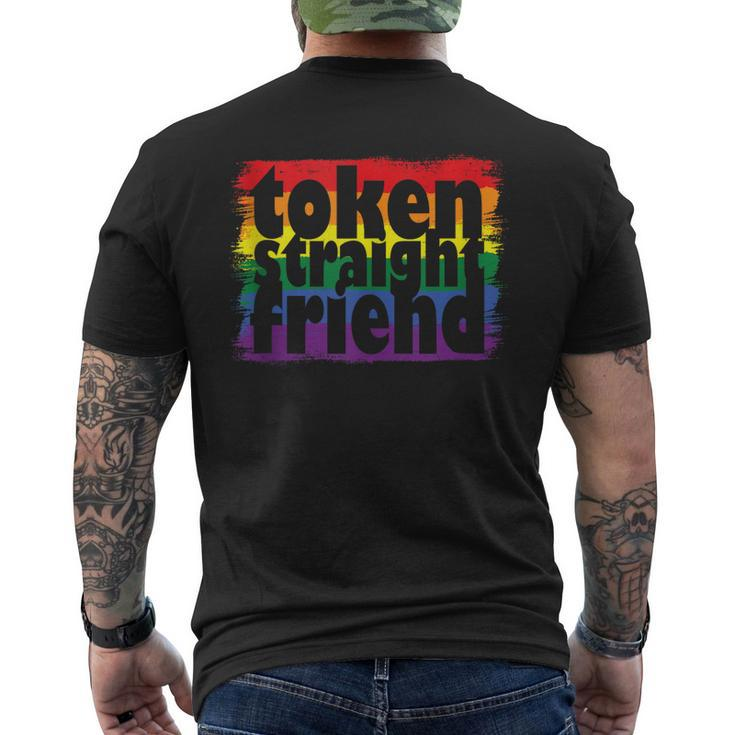 Proud Lgbtq Ally Token Straight Friend Gay Pride Parade  Mens Back Print T-shirt