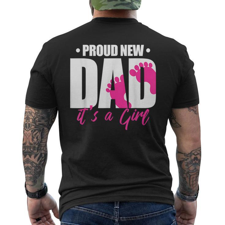 Proud New Dad Its A Girl Men's Back Print T-shirt