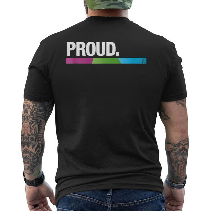 Proud Poly | Pride Merch Csd Queer  Mens Back Print T-shirt