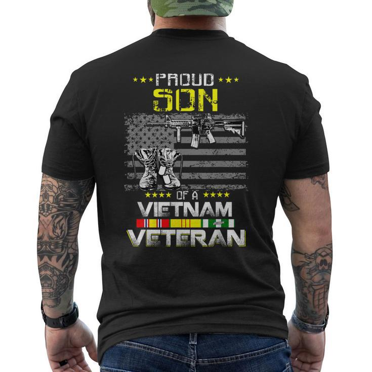 Proud Son Of A Vietnam Veteran T Vietnam Vet Men's T-shirt Back Print