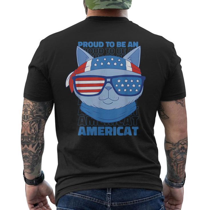Proud To Be An Americat 4Th Of July Americat Us Flag Mens Back Print T-shirt