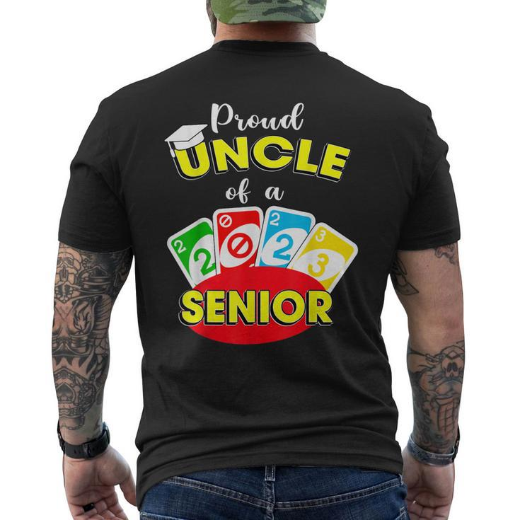 Proud Uncle Of A Class Of 2023 Graduate Senior 2023 Uno Out Mens Back Print T-shirt