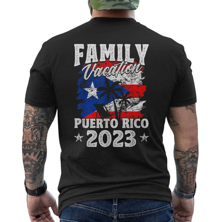 Puerto Rico Family Vacation Puerto Rico 2023 Puerto Rican  Mens Back Print T-shirt