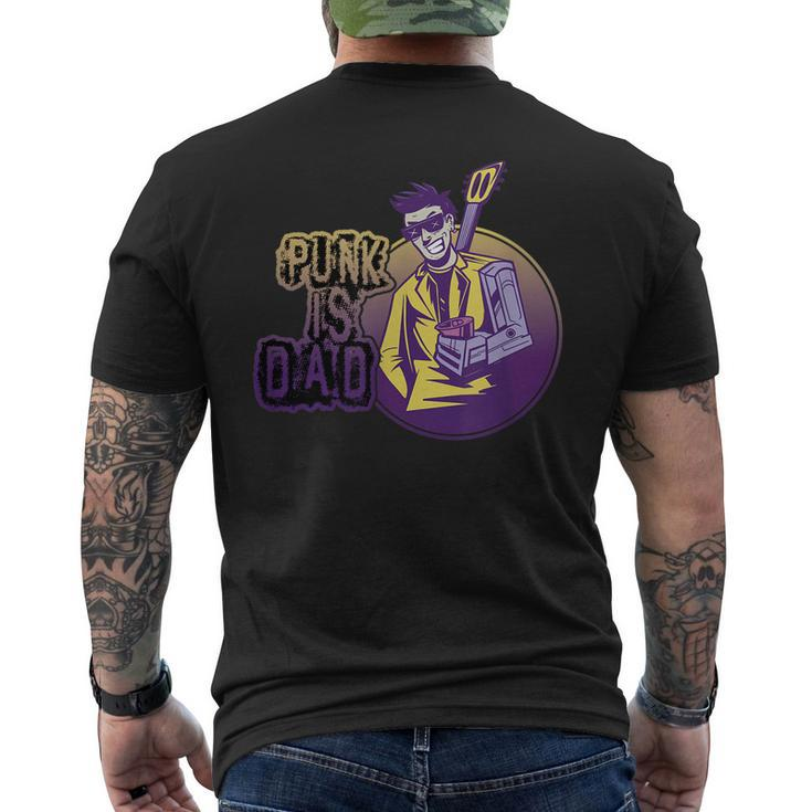 Punk Is Dad Punk Rock Music Punk Rocker For Women Men's Back Print T-shirt