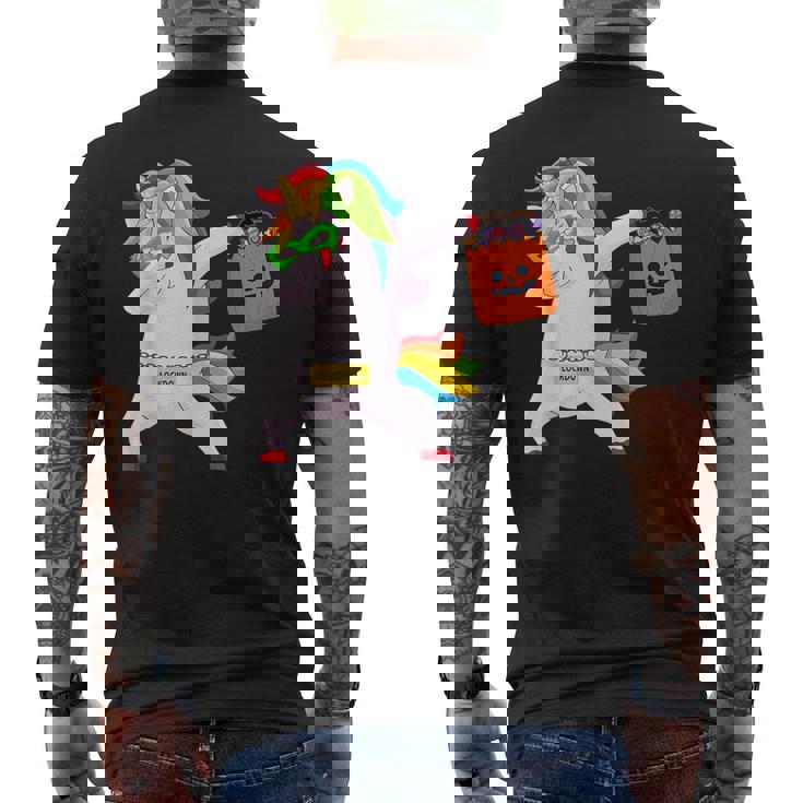 Quarantine Dabbing Unicorn Funny Dab Dance Halloween Gifts Unicorn Funny Gifts Mens Back Print T-shirt