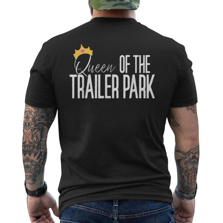 Queen Of The Trailer Park Redneck White Trash Trailer Park Redneck Funny Gifts Mens Back Print T-shirt