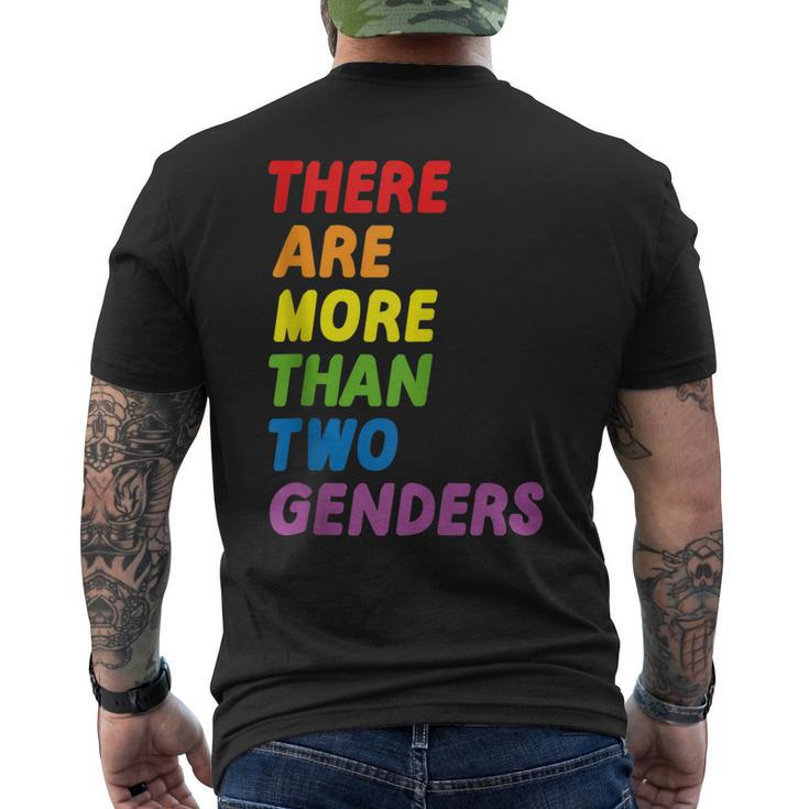 There Are More Than Two Genders Bi Gender Lgbtq Pride Month Men's T-shirt Back Print