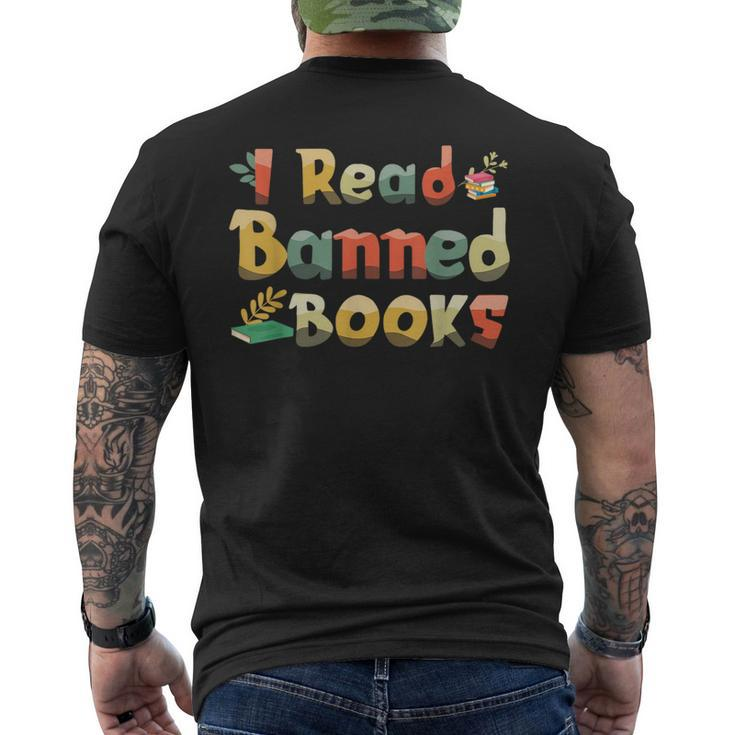 Read Banned Book Vintage Lover Reader Read Books Mens Back Print T-shirt