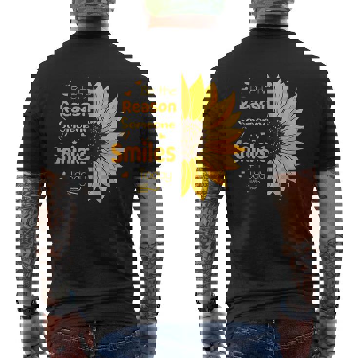 Be The Reason Someone Smiles Today Positive Motivation Men's T-shirt Back Print