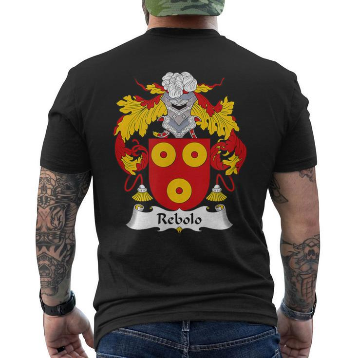 Rebolo Coat Of Arms Family Crest Men's T-shirt Back Print