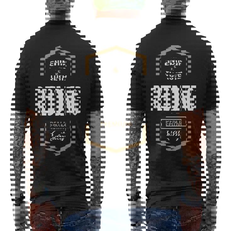 Redding Name Gift Redding Quality Mens Back Print T-shirt