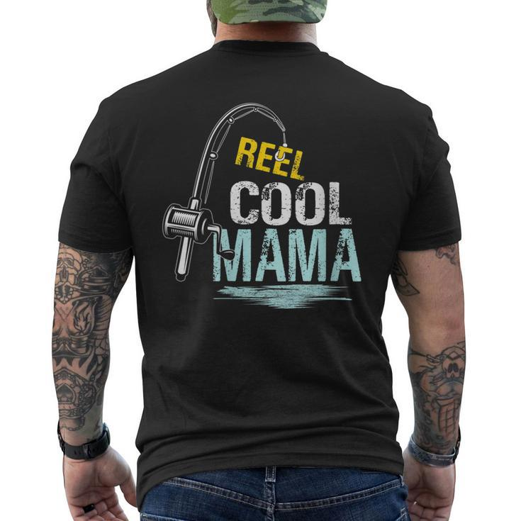 Reel Cool Mama Fishing Fisherman Retro For Women Men's Back Print T-shirt