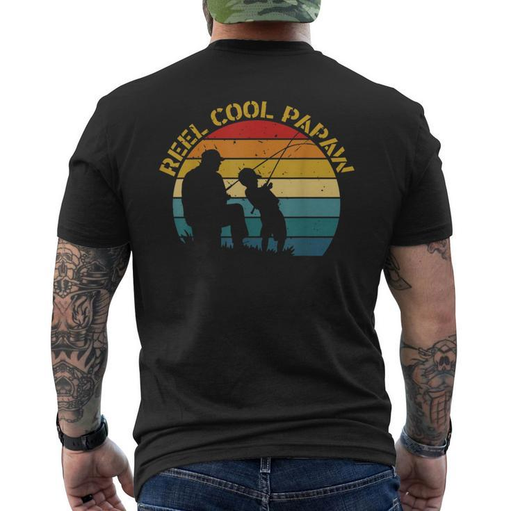 Reel Cool Papaw Fishing Dad Fathers Day Gift For Fisherman  Mens Back Print T-shirt