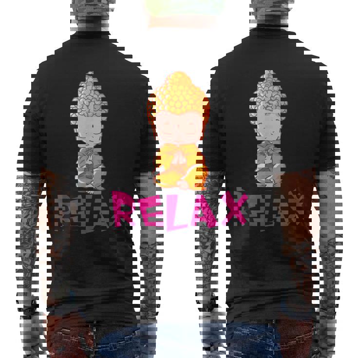 Relax Baby Buda T Men's T-shirt Back Print