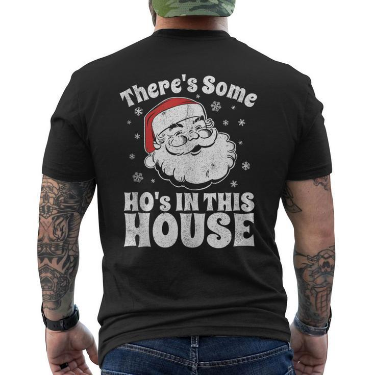 Theres Some Hos In This House Christmas In July Men's T-shirt Back Print
