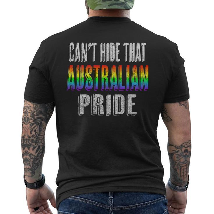 Retro 70S 80S Style Cant Hide That Australian Pride   Mens Back Print T-shirt