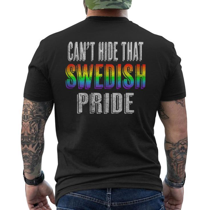 Retro 70S 80S Style Cant Hide That Swedish Pride  Mens Back Print T-shirt