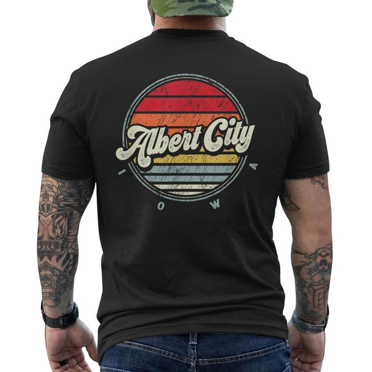 Retro Albert City Home State Cool 70S Style Sunset Men's T-shirt Back Print