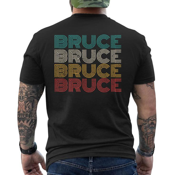 Retro Bruce Vintage Distressed Style Men's T-shirt Back Print