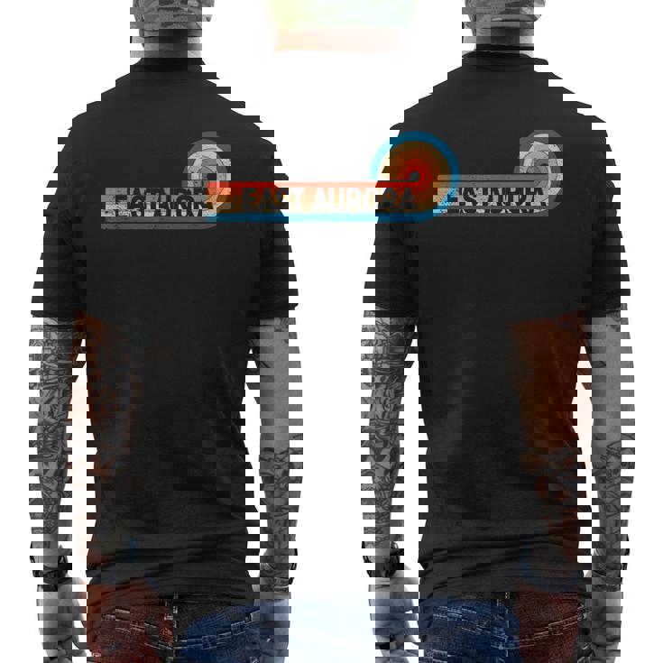 Retro East Aurora Vintage City East Aurora Men's T-shirt Back Print