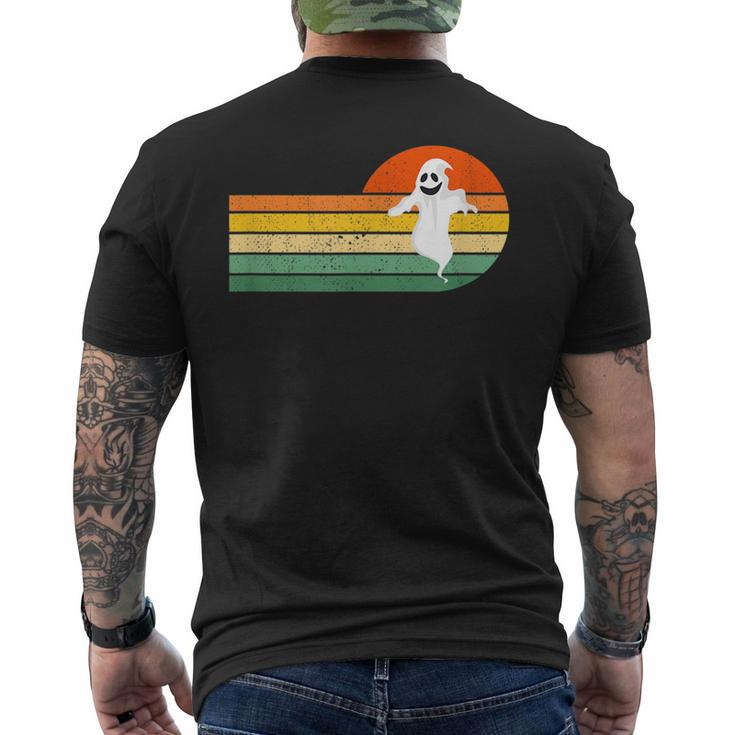 Retro Ghost Boo Sheet Vintage Halloween Halloween Funny Gifts Mens Back Print T-shirt