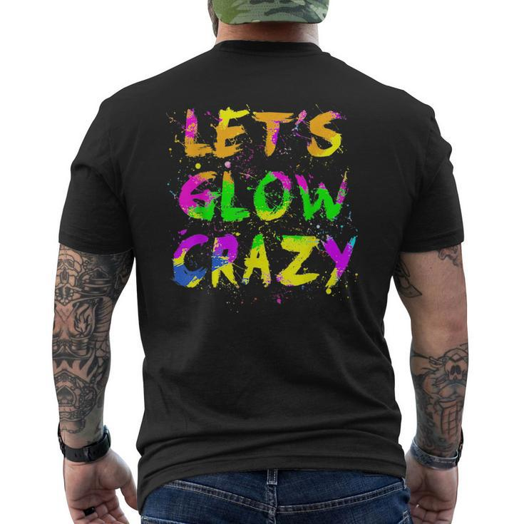 Retro Glow Design For Kids And Adults In Bright Colors 80 90  Mens Back Print T-shirt