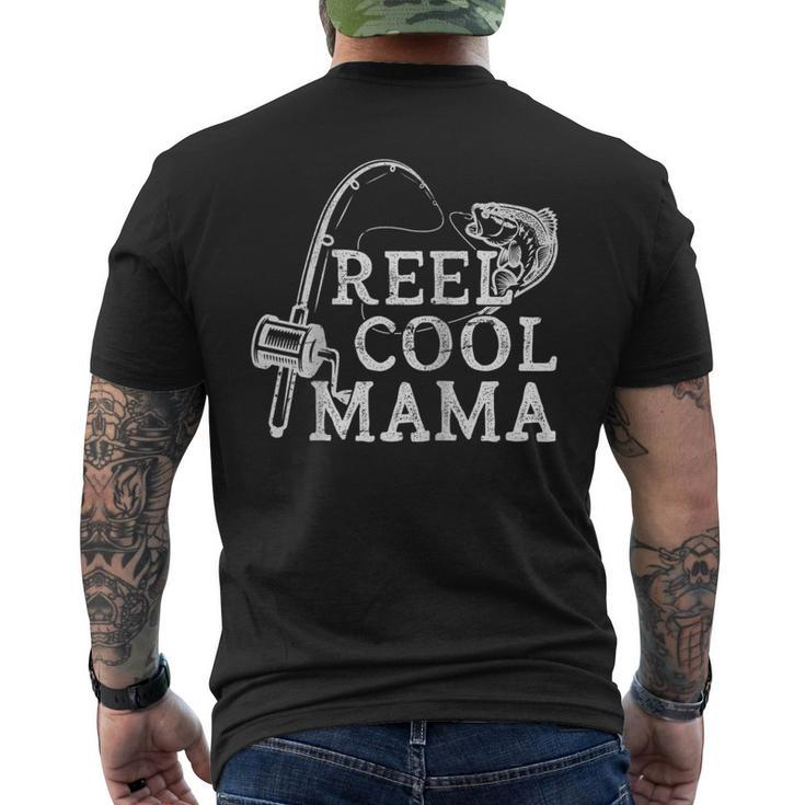Retro Reel Cool Mama Fishing Fisher For Women Men's Back Print T-shirt